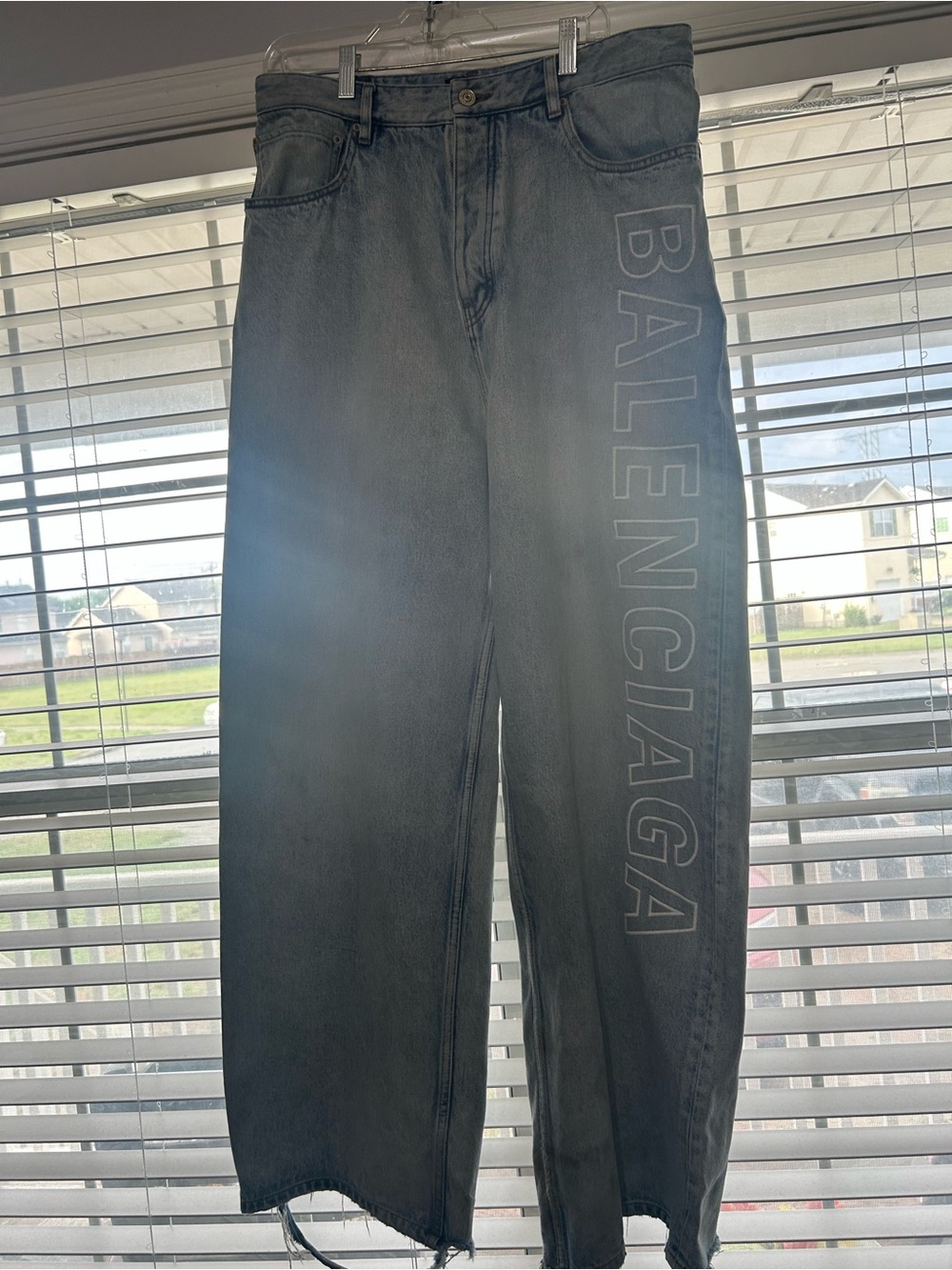 balenciaga outline denim